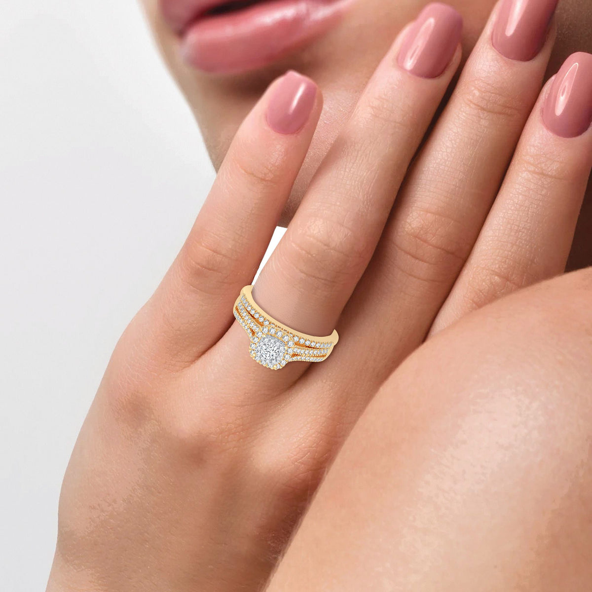 14K 0.38CT Diamond Bridal Ring
