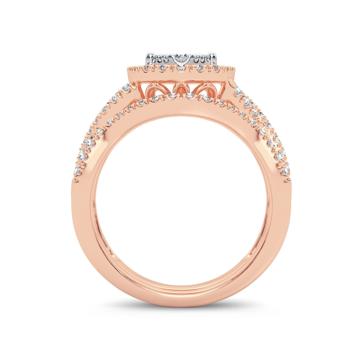 14K 1.00CT Diamond Bridal Ring