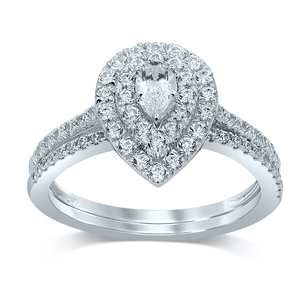 14K 1.00CT Diamond Bridal Ring
