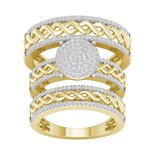 10K 0.60CT Diam Trio Set