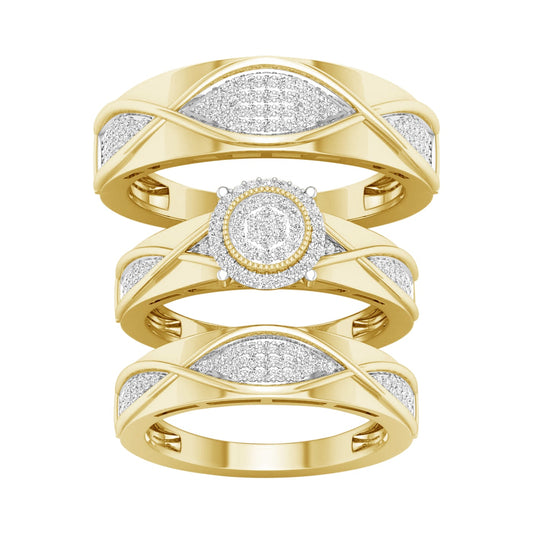 10K 0.50CT Diam Trio Set