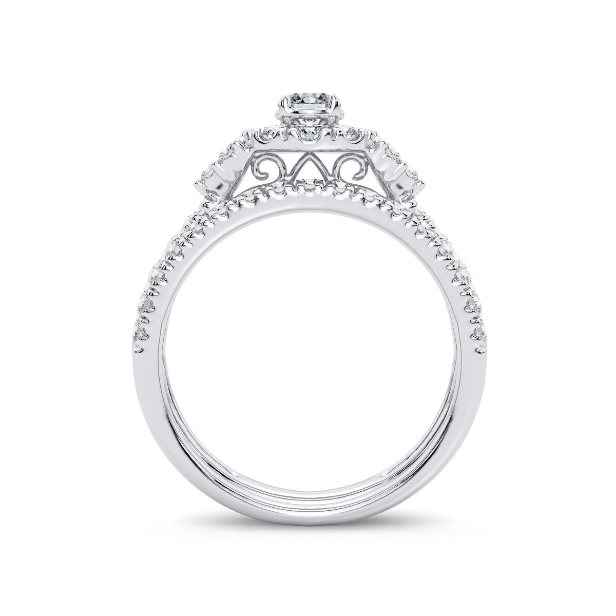 14K 1.00CT Diamond Bridal Ring