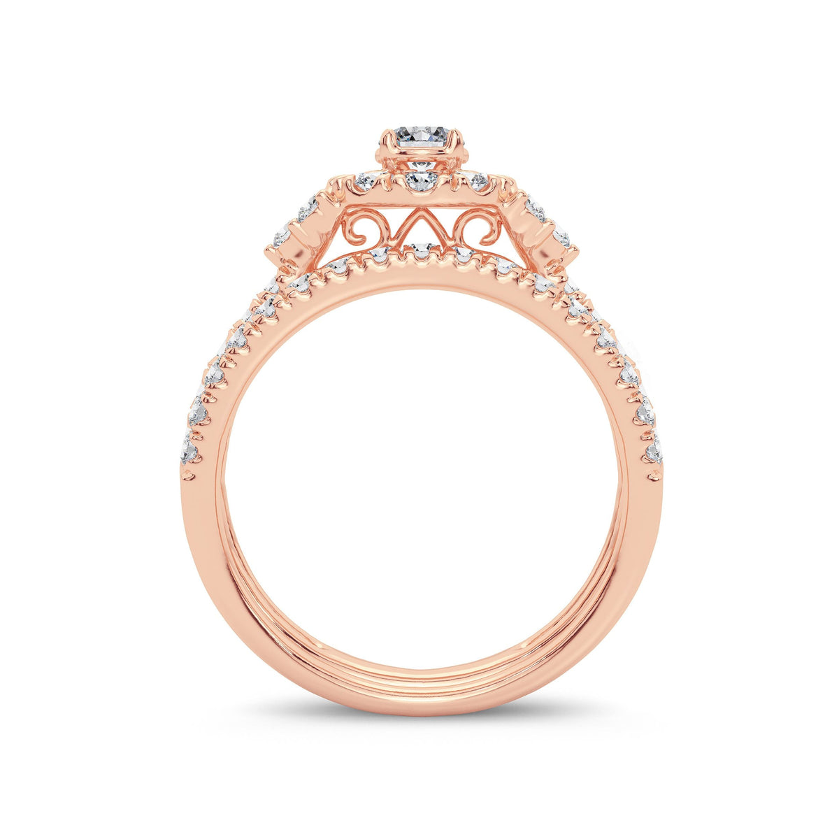 14K 1.00CT Diamond Bridal Ring