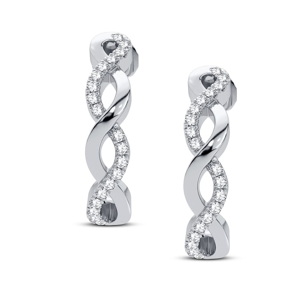 14K 0.10CT Diamond Earring