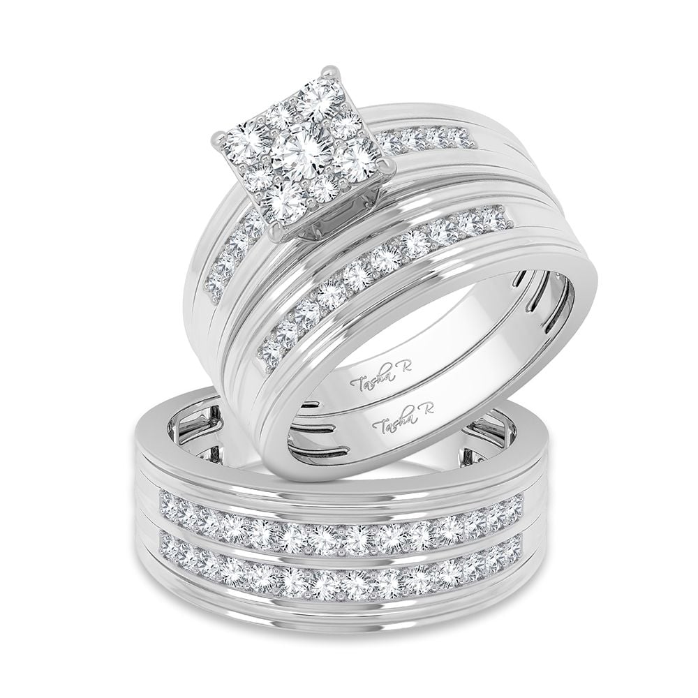 14K 1.25CT Diamond Trio Set