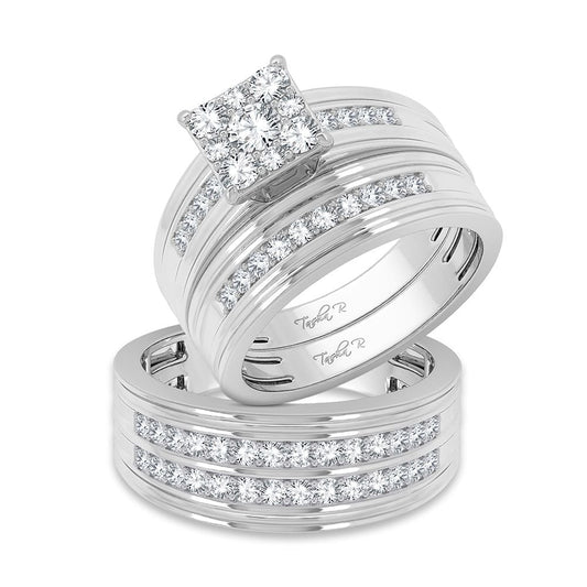 14K 1.25CT Diamond Trio Set