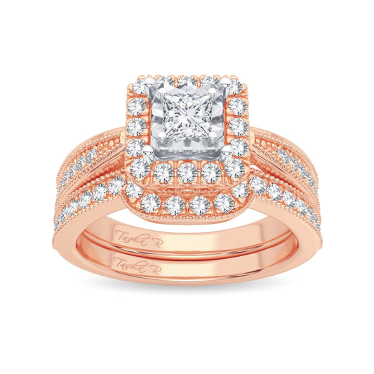 14K 0.75CT Diamond Bridal Ring