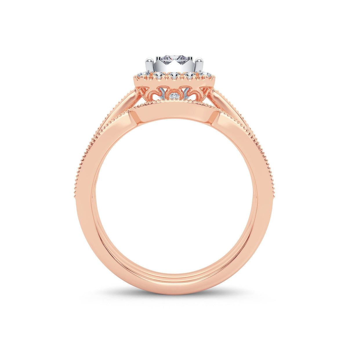 14K 0.75CT Diamond Bridal Ring