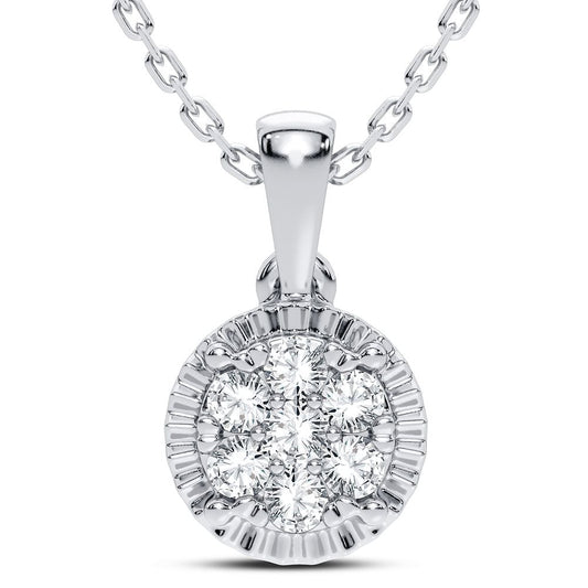 14K 0.14CT Diamond Pendant
