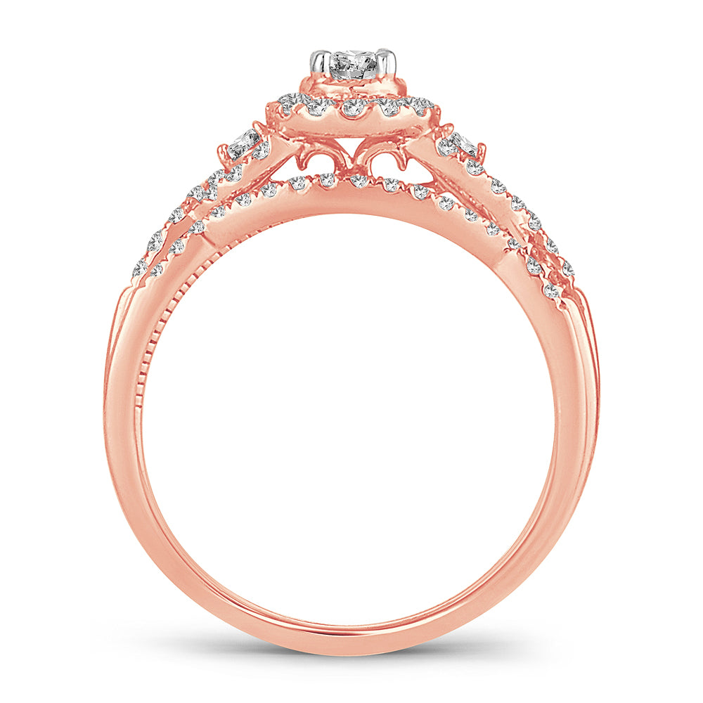 14K 0.51CT Diamond Bridal Ring