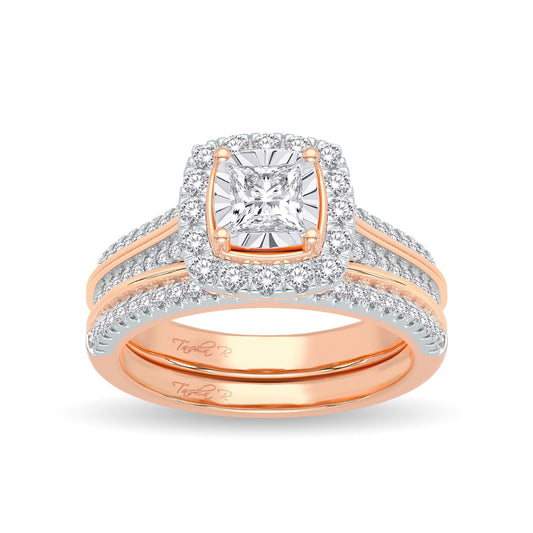 14K 0.64CT Diamond Bridal Ring