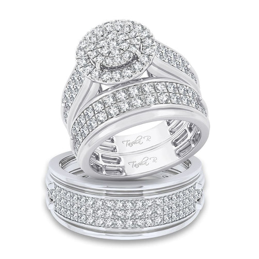 14K 2.10CT Diamond Trio Set