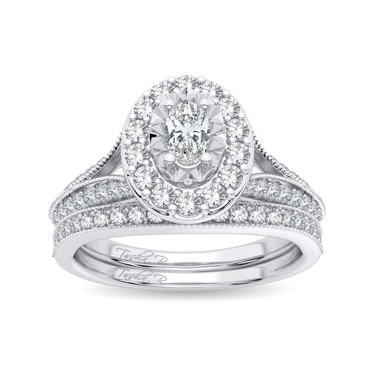 14K 1.00CT Diamond Bridal Ring