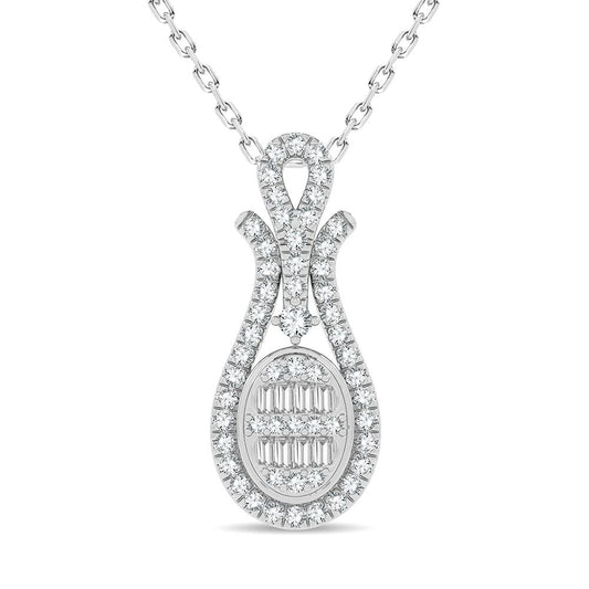 14K 0.50CT Diamond Pendant