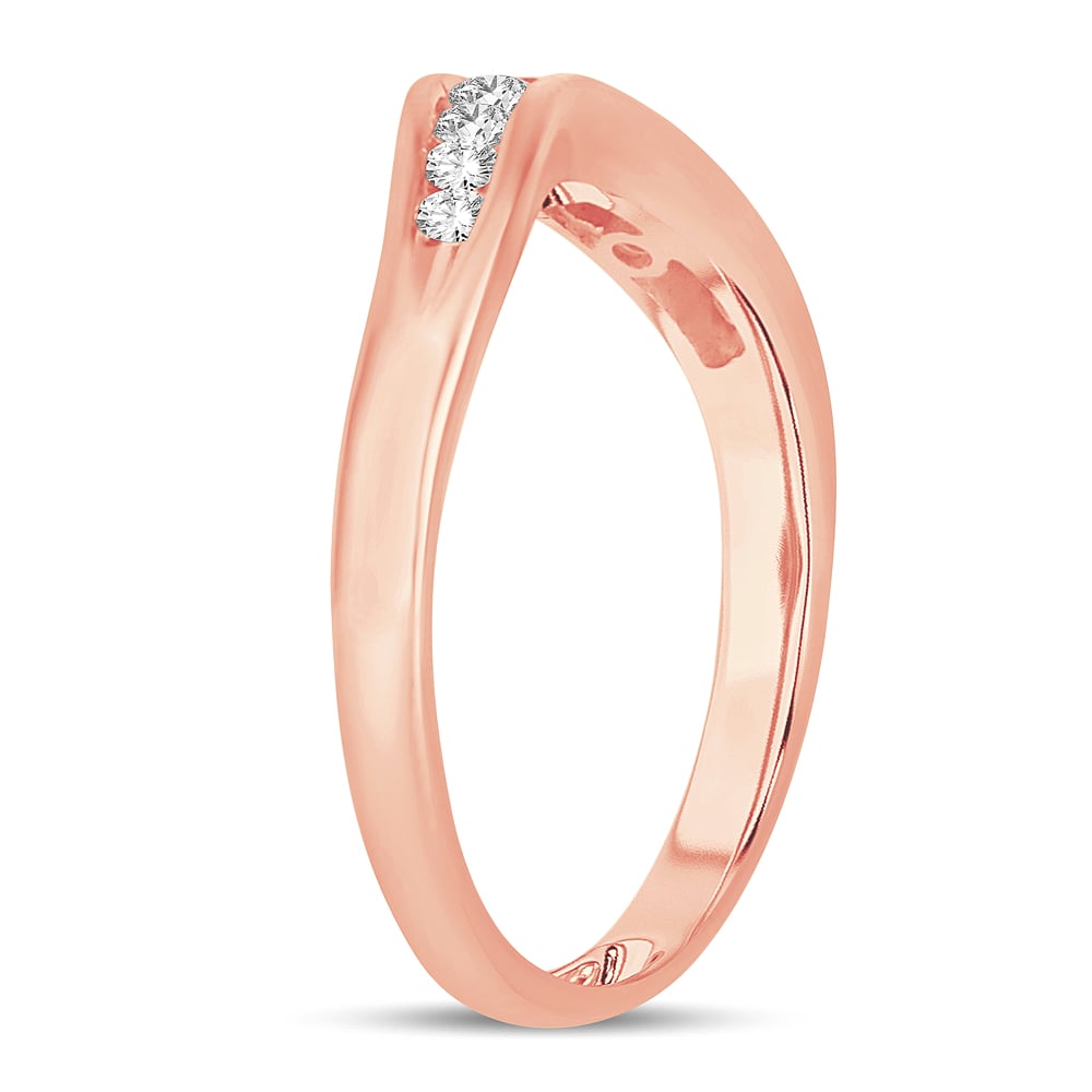 14K 0.33CT Diamond Enhancer Band