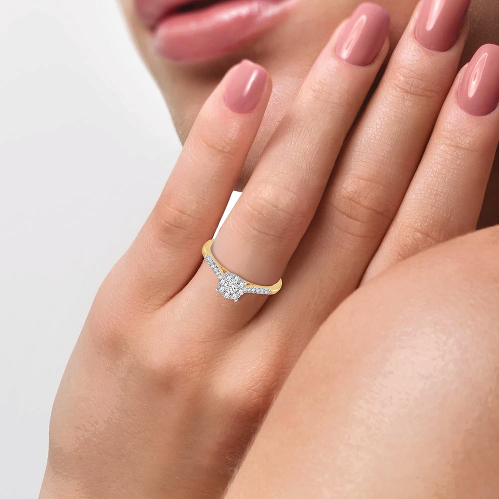 14K 0.35CT Diamond Ring