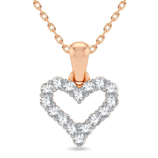 14K 0.25CT Diamond Pendant