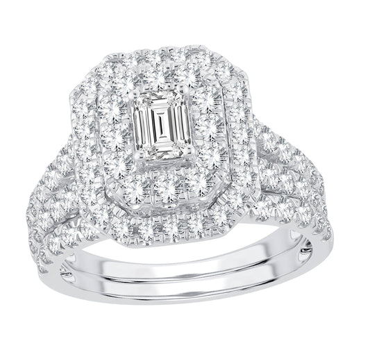 14K 2.00CT Diamond Bridal Set