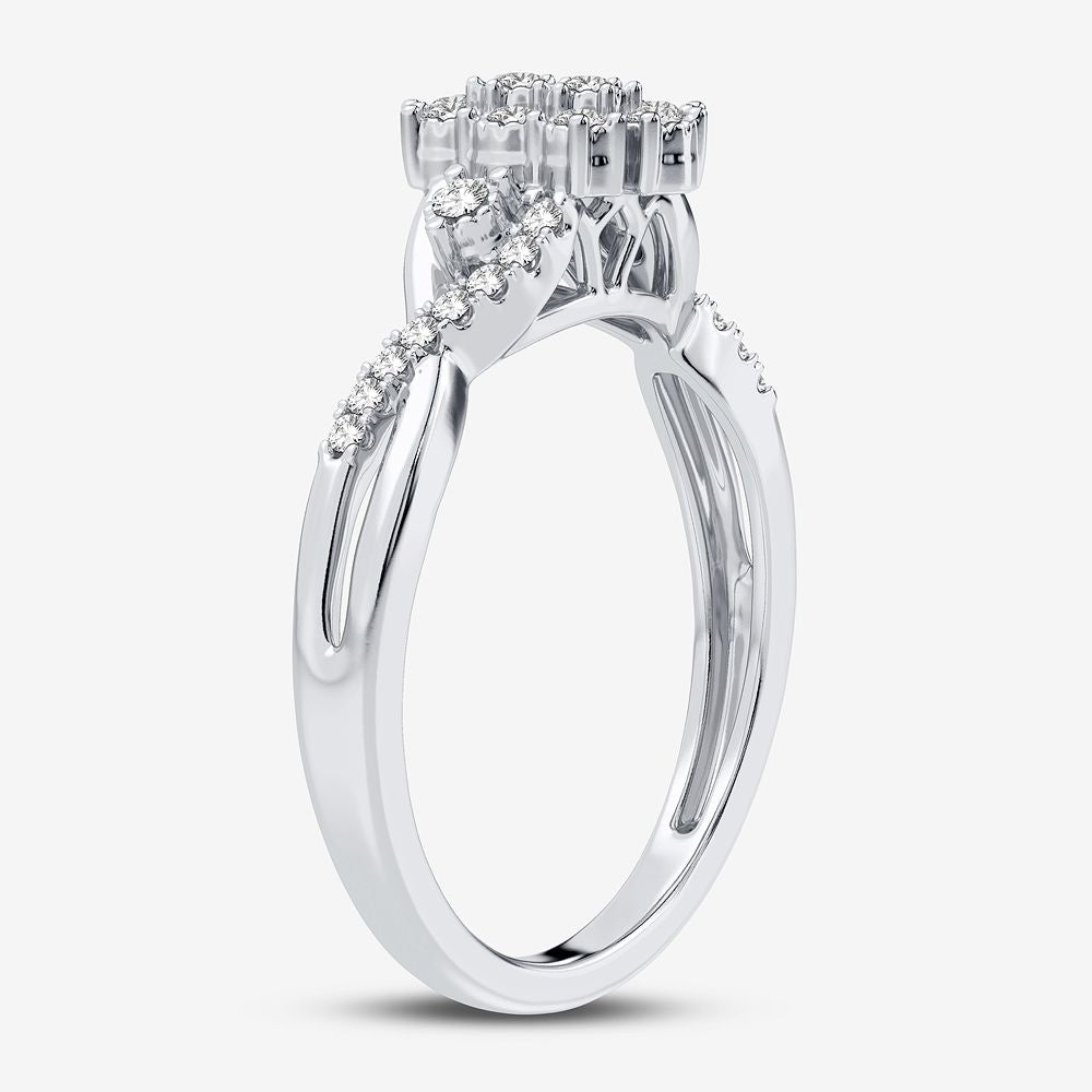 10K 0.10CT Diamond Ring