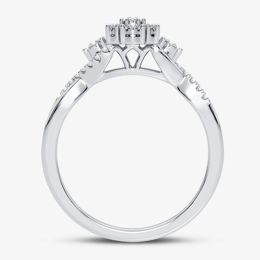 10K 0.10CT Diamond Ring
