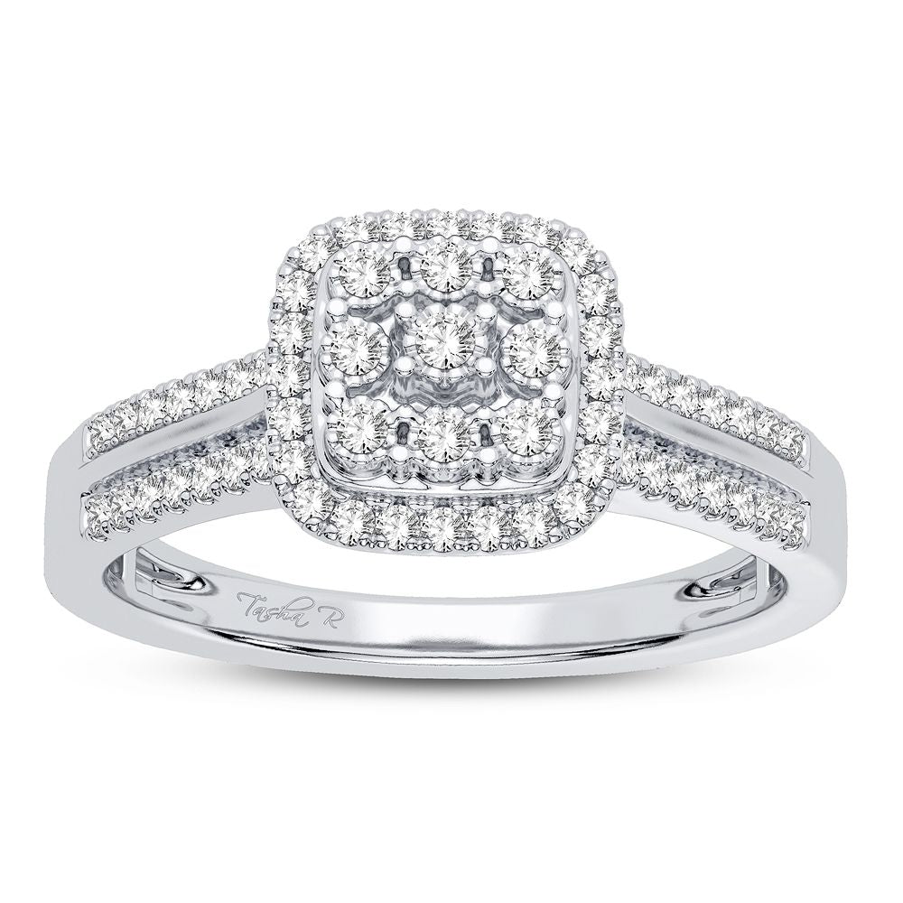 10K 0.17CT Diamond Ring
