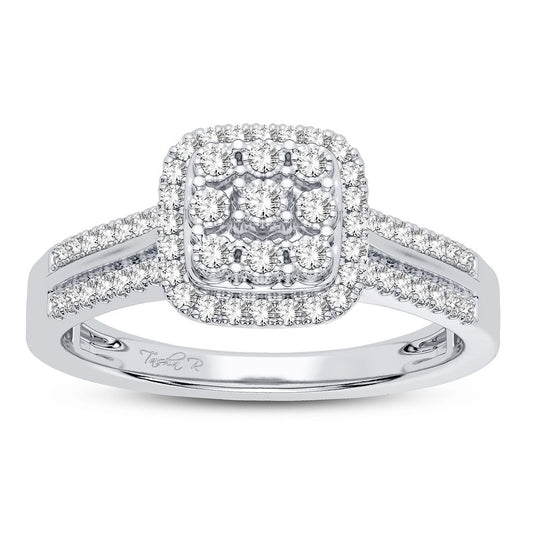 10K 0.17CT Diamond Ring