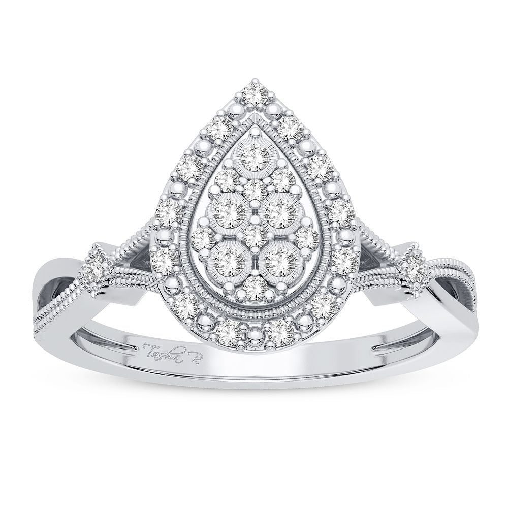 10K 0.13CT Diamond Ring