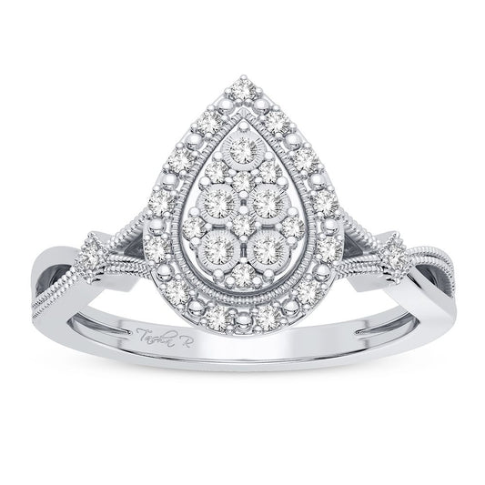 10K 0.13CT Diamond Ring