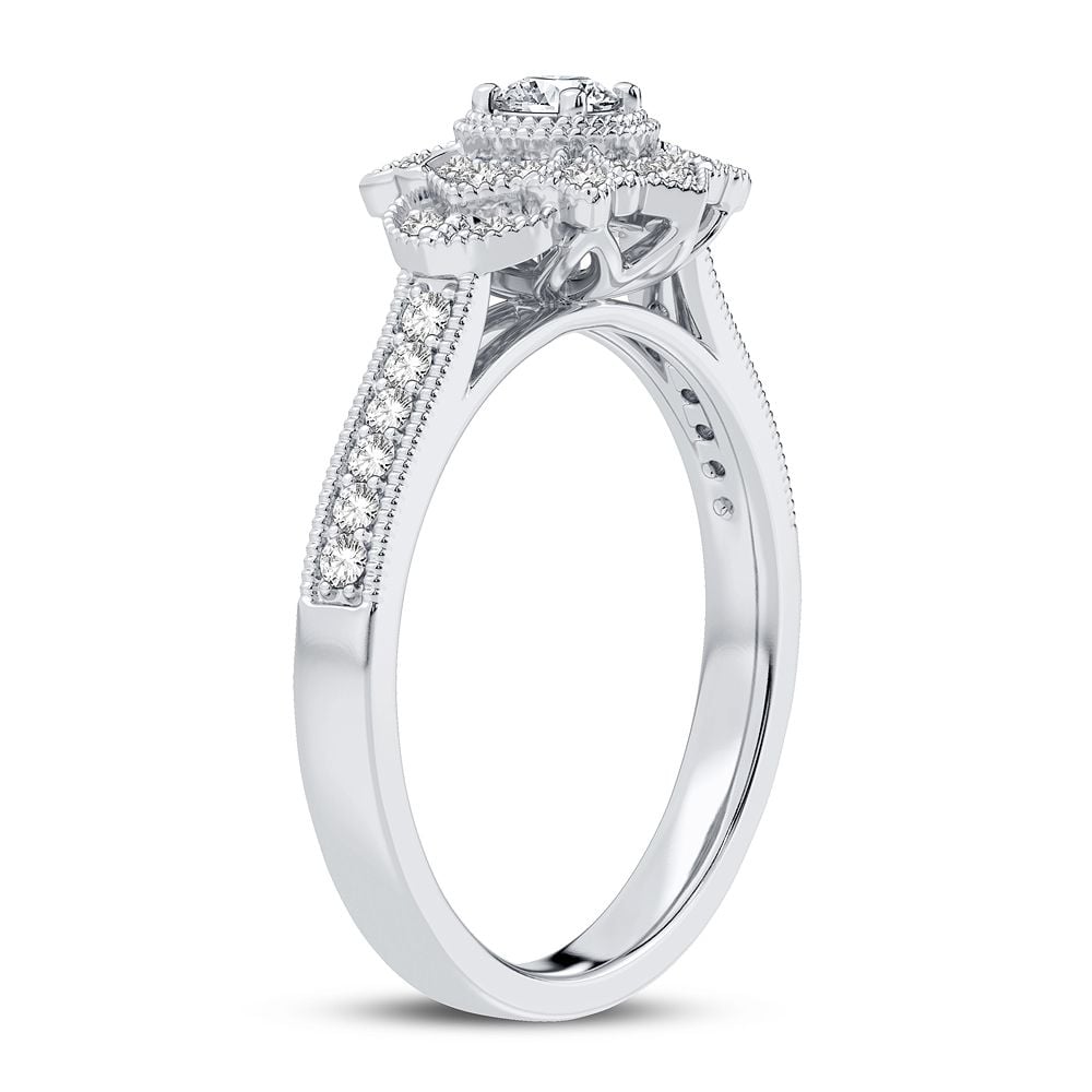 10K 0.33CT Diamond Ring
