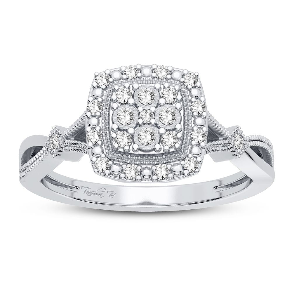 10K 0.13CT Diamond Ring