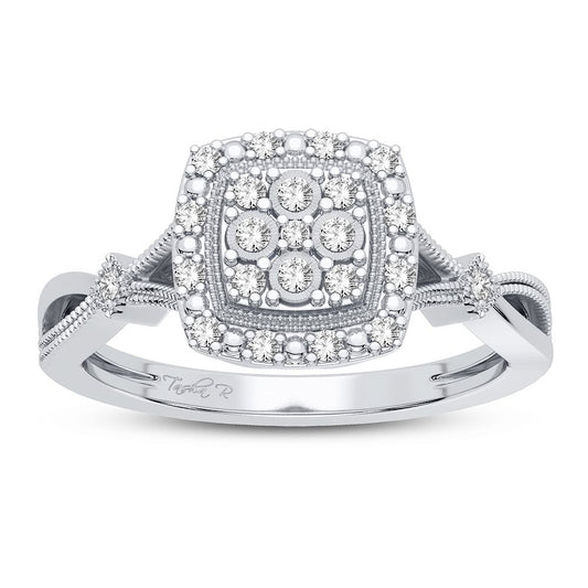 10K 0.13CT Diamond Ring