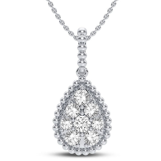 14K 0.40CT Diamond Pendant