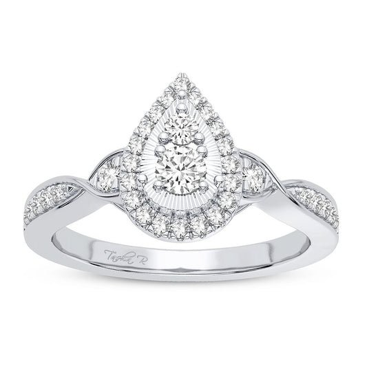 10K 0.33CT Diamond Ring