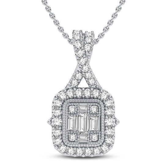14K 0.33CT Diamond Pendant