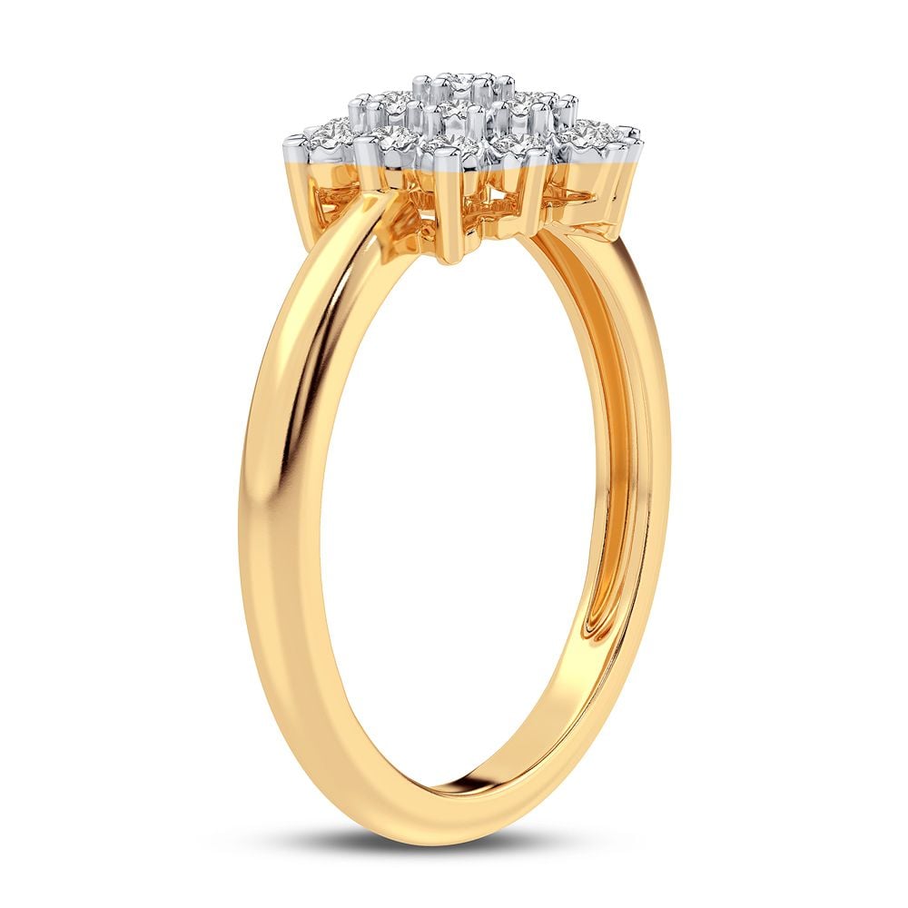 10K 0.16CT Diamond Ring