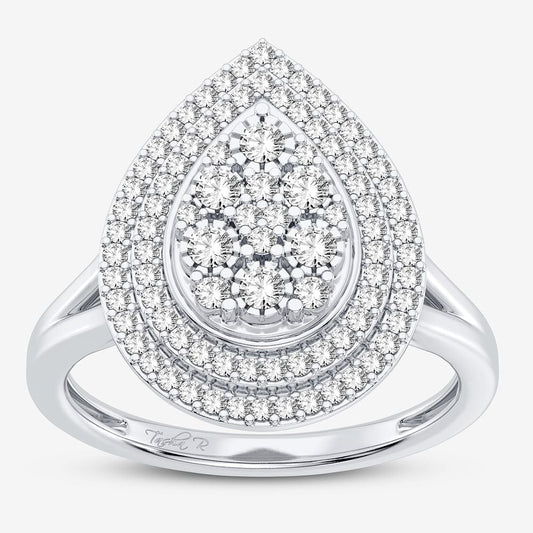 10K 0.27CT Diamond Ring