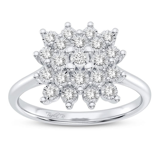 10K 0.17CT Diamond Ring