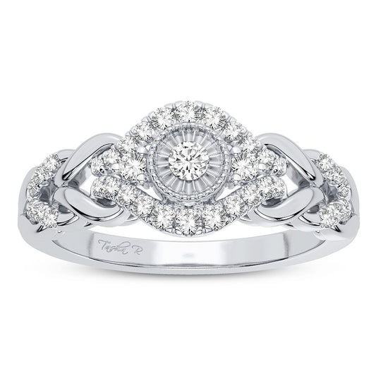 10K 0.25CT Diamond Ring