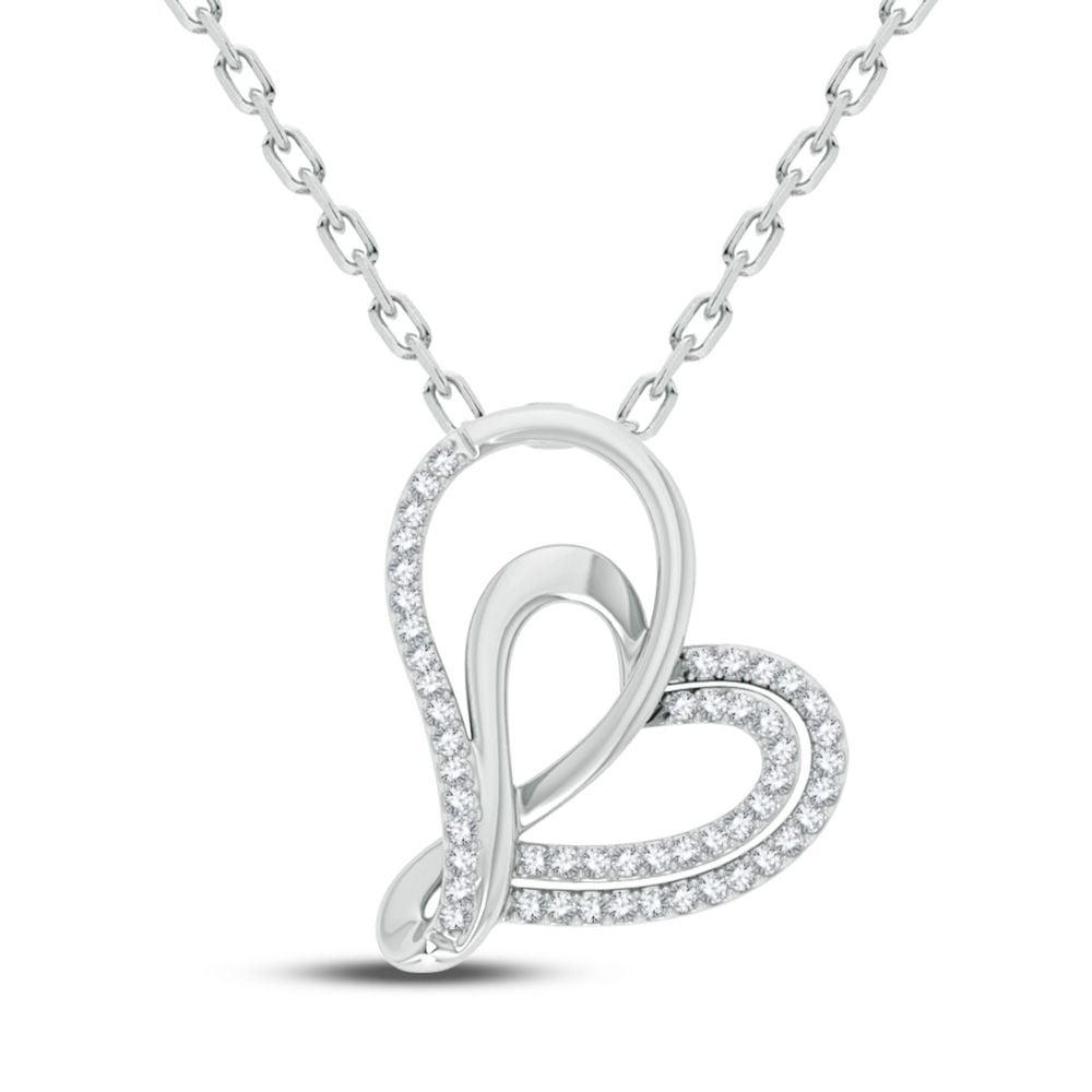 14K 0.15CT Diamond Pendant