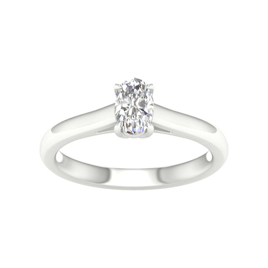 14K 0.50CT Certified Lab Grown Diamond Ring ( Igi Certified )