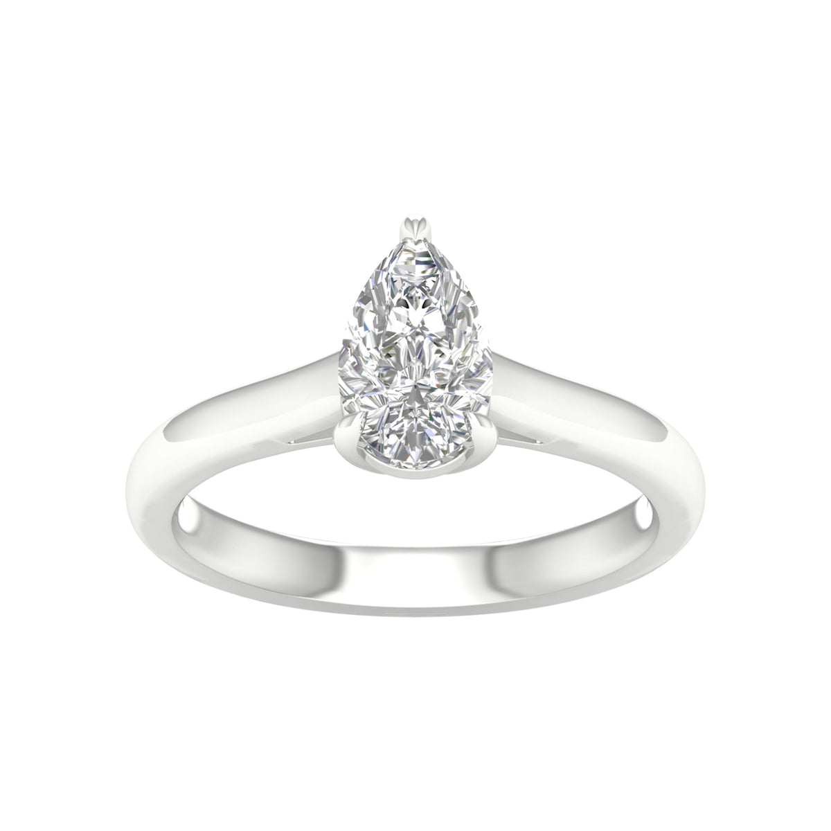 14K 1.00CT Lab Grown Engagement Ring ( Igi Certified )