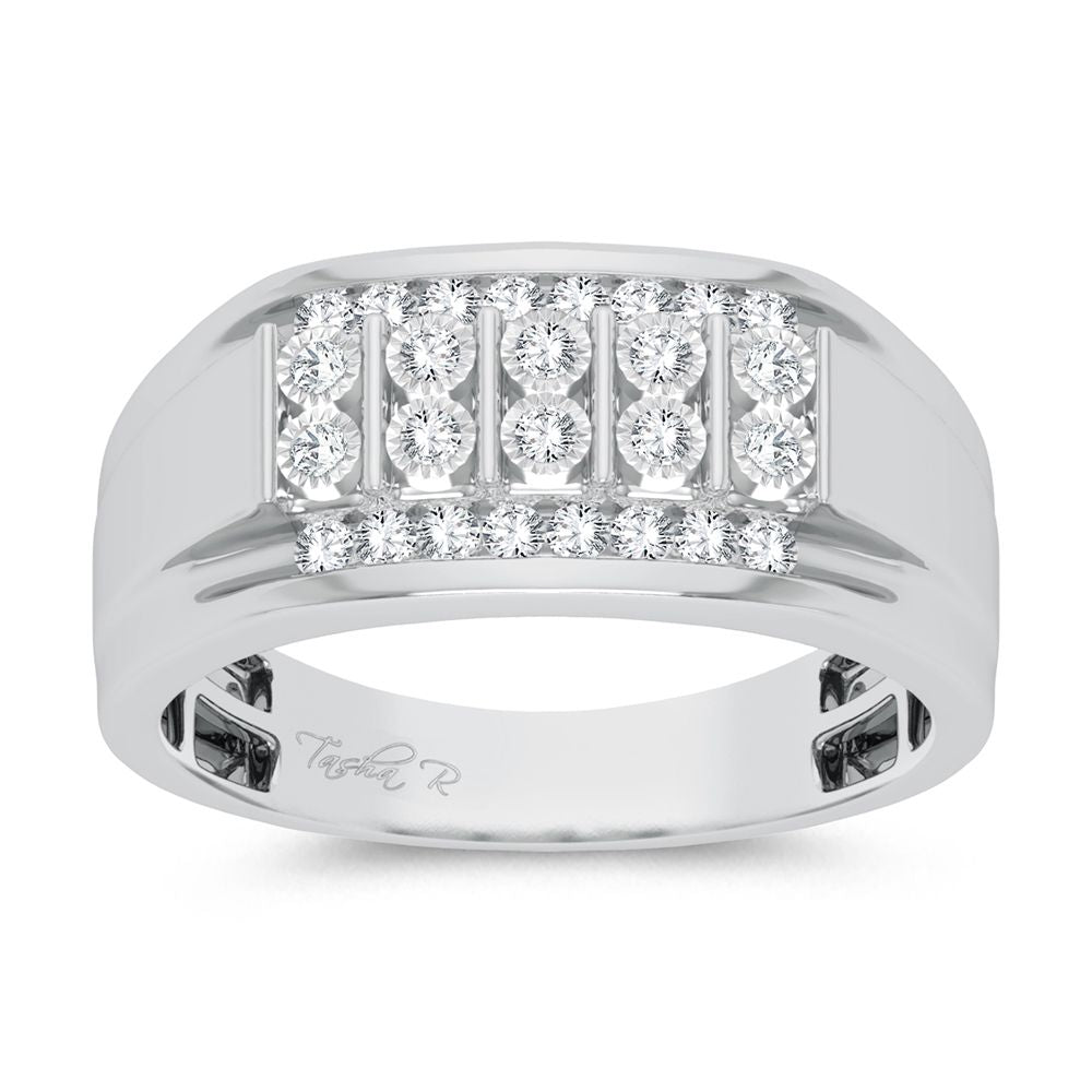 10K 0.25CT Diamond Mens Ring