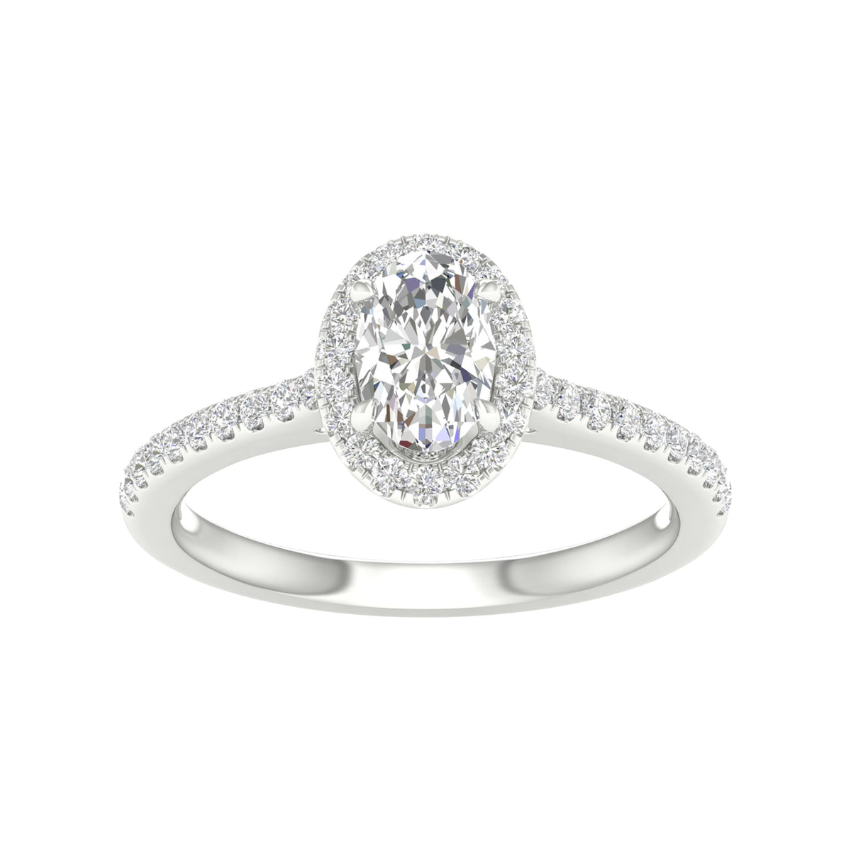 14K 1.00CT Certified Lab Grown Diamond Ring ( Igi Certified )