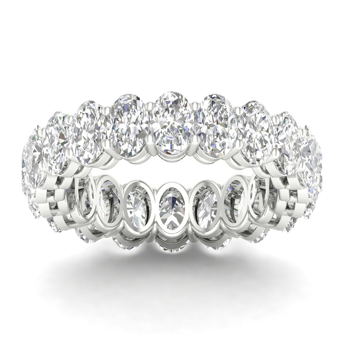 14K 5.00CT Certified Lab Grown Diamond Band ( Igi Certified )
