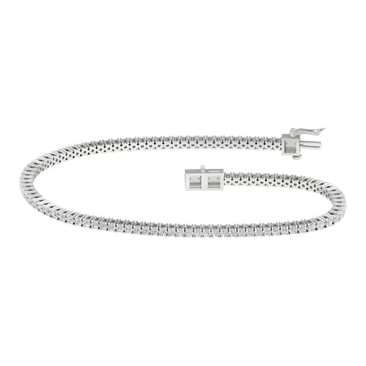 14K 2.00CT Certified Lab Grown Diamond Bracelet ( Igi Certified )