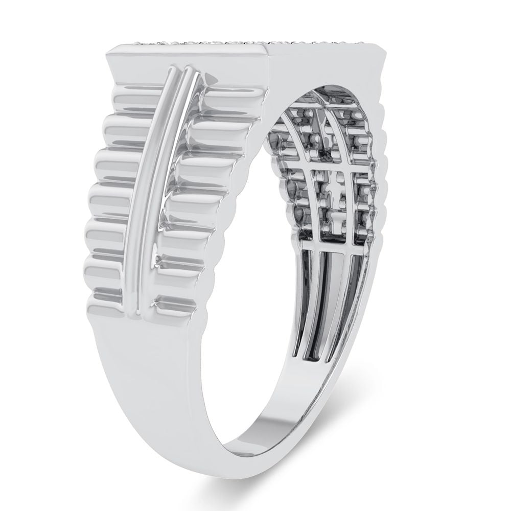 10K 0.15CT Diamond Mens Ring