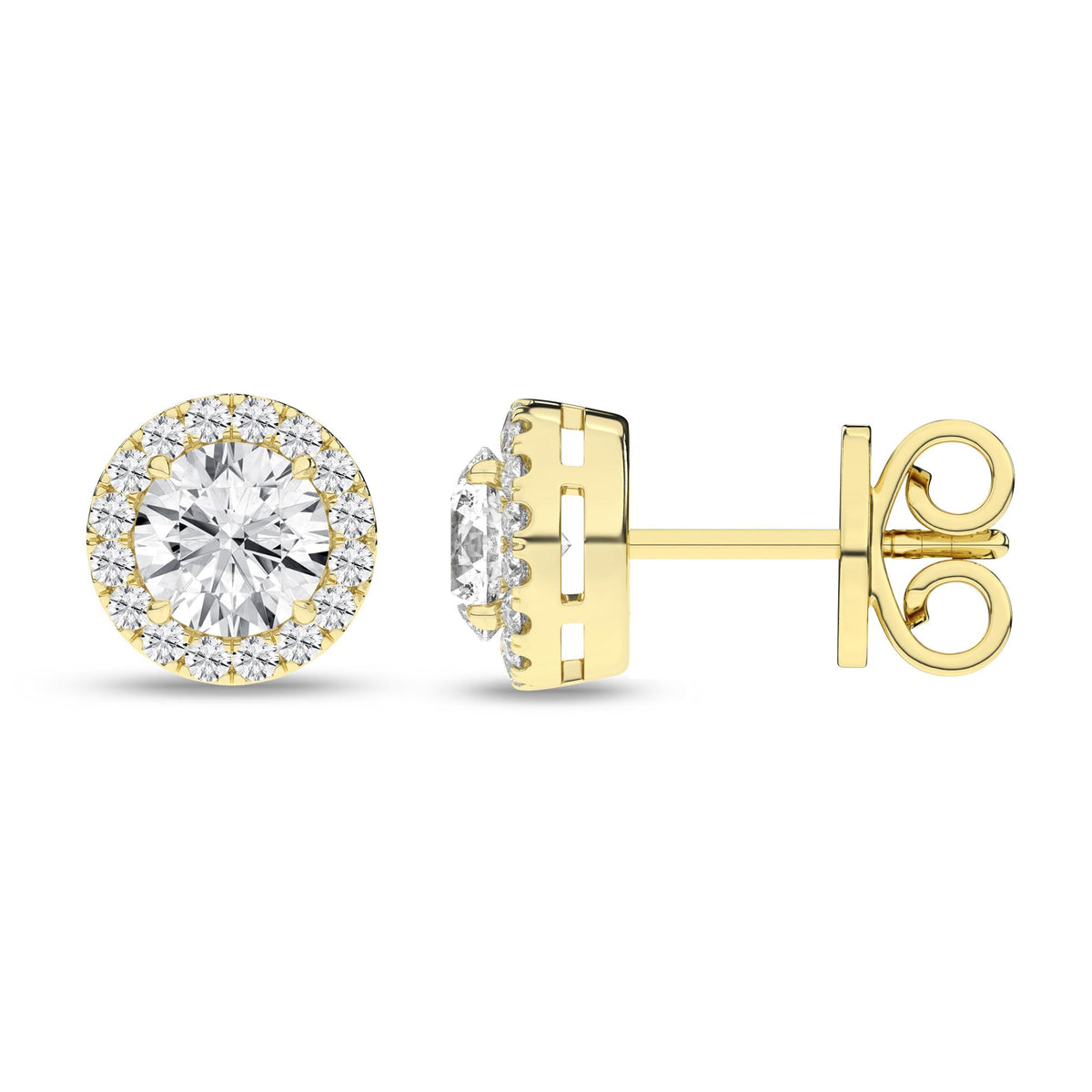 14K 2.25CT Certified Lab Grown Diamond Earrings