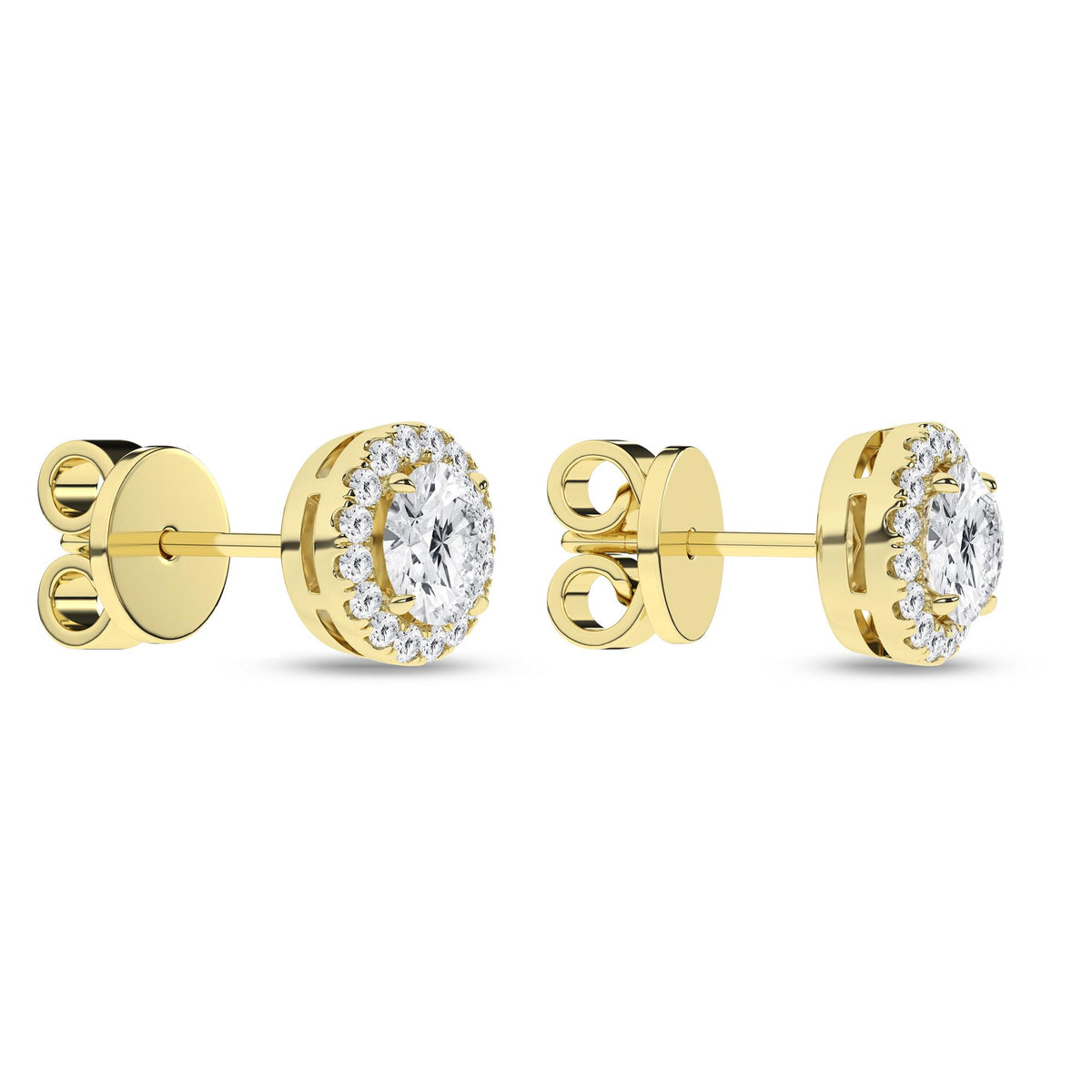 14K 2.25CT Certified Lab Grown Diamond Earrings