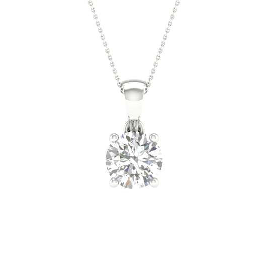 10K 2.00CT Certified Lab Grown Diamond Pendant