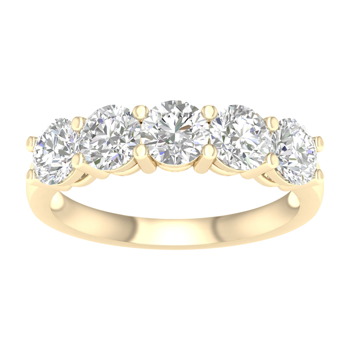 14K 2.00CT Certified Lab Grown Diamond Bands ( Igi Certified )